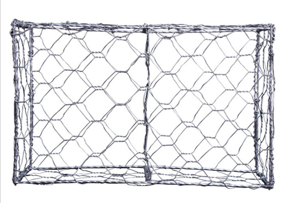 編まれたGabionの網のバスケットは2m x 1m x 1mの標準サイズ六角形に電流を通した