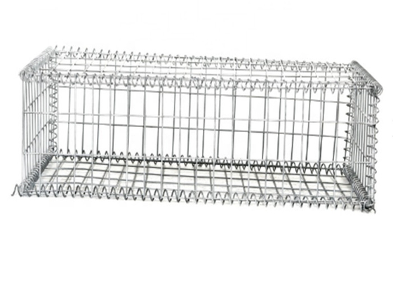 ポリ塩化ビニールは1m x 1m x 1mに溶接されたGabion箱の安定性が高い鋼線の網塗った