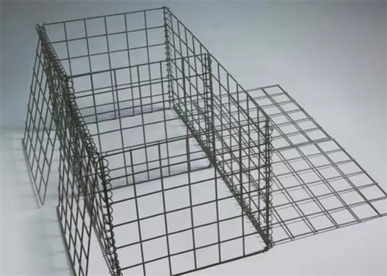 ポリ塩化ビニールは1m x 1m x 1mに溶接されたGabion箱の安定性が高い鋼線の網塗った