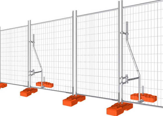 2.1x2.4m HDGの一時的な構造の塀のパネル60x150mmの取り外し可能な網