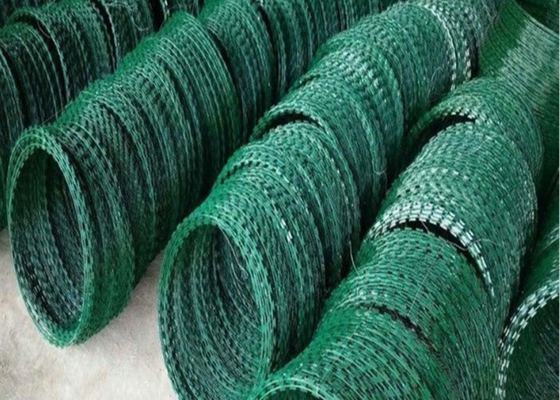 50cm十字かみそりの有刺鉄線の浸る軍の保証熱い電流を通される