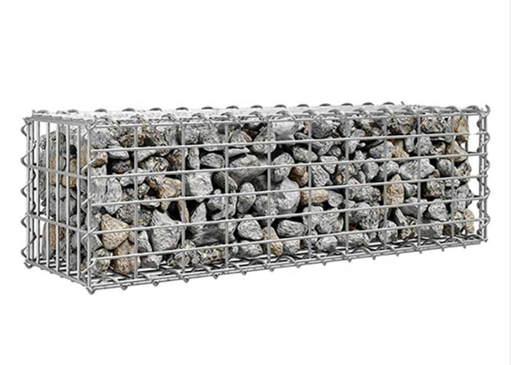 95% ZicはGabionのバスケットのためのワイヤーのひもで締めを溶接した1x1x0.5m 5x10cm
