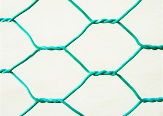 2x1x0.5m熱い浸された電流を通されたポリ塩化ビニールはGabion箱の緑の洪水制御に塗った